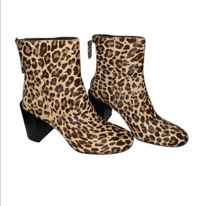 dolce Vita Leopard Print Ankle Boots